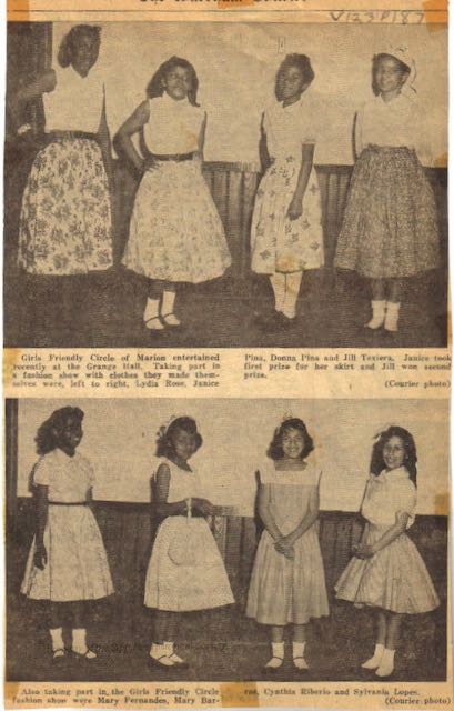 1957 Marion Girls Friendly Circle Fashion Show participants