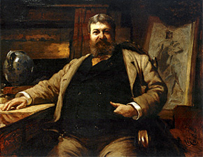 HHR-Painting H.H. Richardson, painted by Hubert Van Herkomer in 1886 from the National Gallery of Art